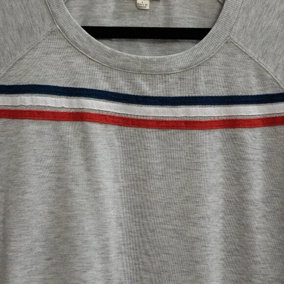 June and Delancey grey short sleeve shirt-L - Picture 2 of 4